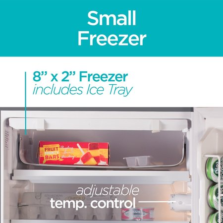 Black & Decker Compact Refrigerator Energy Star Single Door Mini Fridge with Freezer, 4.3 Cubic Ft., VCM BCRK43V